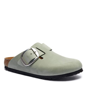 Birkenstock Skórzane mule Boston Big Buckle | narrow fit