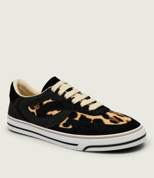 Dolce & Gabbana Skórzane sneakersy PONY | zamsz