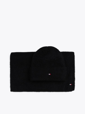 Tommy Hilfiger Szal + czapka | z dodatkiem wełny