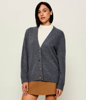 Liu Jo Wełniany kardigan | Relaxed fit