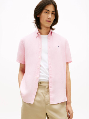Tommy Hilfiger Lniana koszula | Regular Fit