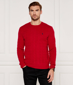 POLO RALPH LAUREN Wełniany sweter | Slim Fit | z dodatkiem kaszmiru