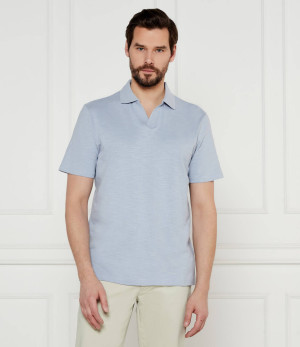 Calvin Klein Polo | Regular Fit | z dodatkiem lnu