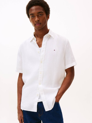 Tommy Hilfiger Lniana koszula | Regular Fit