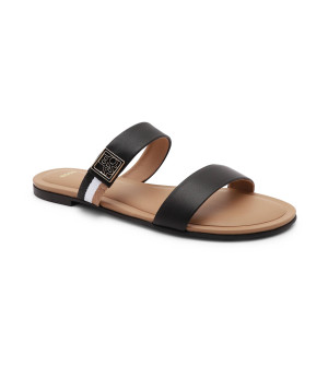 BOSS BLACK Skórzane klapki Millie