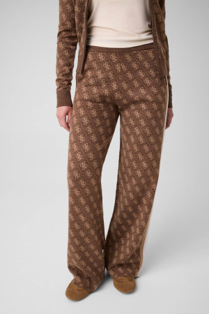 GUESS ACTIVE Spodnie dzianinowe Aneira | Relaxed fit | z dodatkiem wełny