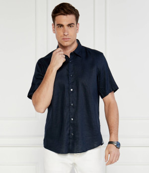 BOSS BLACK Lniana koszula S-LIAM-ken | Regular Fit