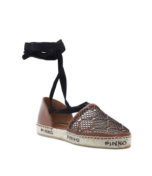 Pinko Skórzane espadryle Angelica
