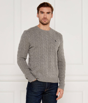POLO RALPH LAUREN Wełniany sweter | Slim Fit | z dodatkiem kaszmiru