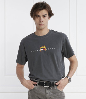 Tommy Jeans T-shirt LINEAR FIRE FLAG | Relaxed fit