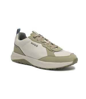 HUGO Sneakersy Kane_Runn_Nanu | z dodatkiem skóry