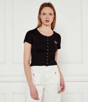 Guess Jeans Bluzka SNAP EMBRO | Cropped Fit