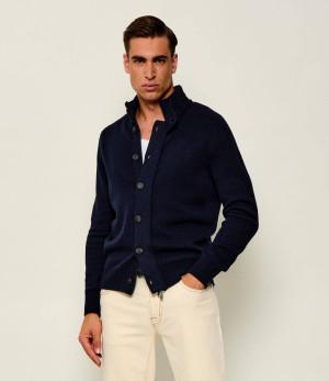 Gran Sasso Wełniany kardigan | Regular Fit