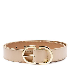 Tommy Hilfiger Skórzany pasek FEMININE OVAL