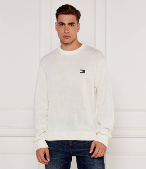 Tommy Jeans Sweter | Regular Fit | z dodatkiem wełny