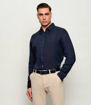 BOSS ORANGE Lniana koszula Relegant_6_M | Regular Fit