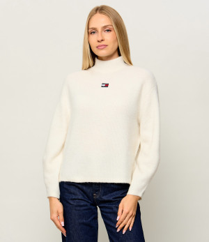 Tommy Jeans Półgolf | Relaxed fit | z dodatkiem wełny