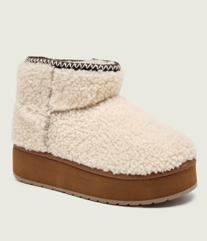 EMU Australia Śniegowce Stinger Micro Flatform Teddy | wełna