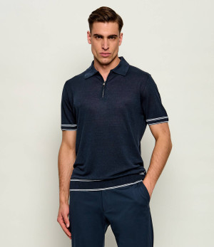 BOSS BLACK Lniane polo H-Norbertino | Regular Fit