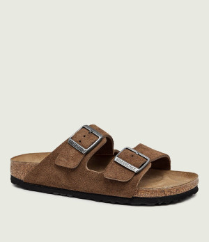 Birkenstock Klapki Arizona | zamsz | narrow fit