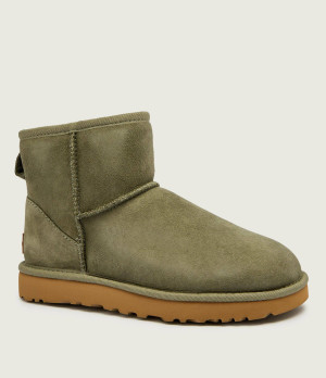 UGG Śniegowce W Classic Mini II |zamsz