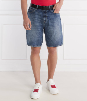 GUESS Jeansowe szorty RODEO | Regular Fit | z dodatkiem lnu