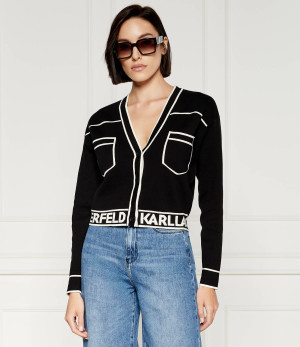 Karl Lagerfeld Kardigan | Regular Fit | z dodatkiem wełny