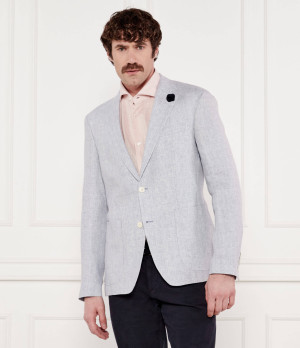 Joop! Lniana marynarka Hoverest12 | Slim Fit