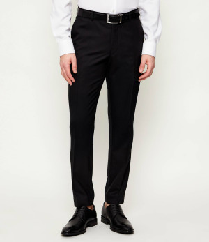 Oscar Jacobson Wełniane spodnie Denz | Slim Fit