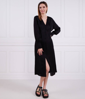 Karl Lagerfeld Sukienka logo jacquard