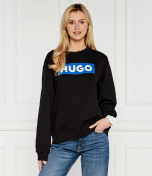 Hugo Blue Bluza Crew | Regular Fit