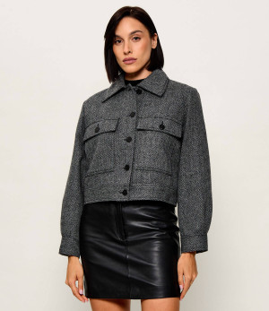 Weekend MaxMara Wełniana kurtka Wkdginnasta | Cropped Fit