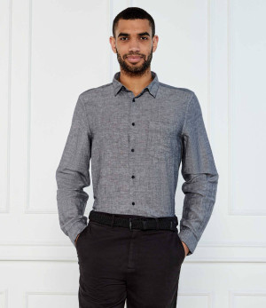 Calvin Klein Lniana koszula | Regular Fit
