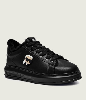 Karl Lagerfeld Skórzane sneakersy KAPRI | shearling