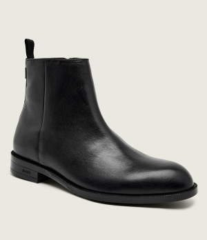 BOSS BLACK Skórzane sztyblety Tayil_Bootz_buWP