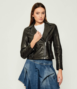 AllSaints Skórzana ramoneska DALBY | Slim Fit