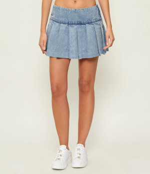 Guess Jeans Jeansowa spódnica PLEATED