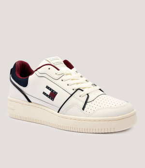 Tommy Jeans Skórzane sneakersy RETRO BASKET