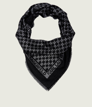 Karl Lagerfeld Chusta k/monogram | z dodatkiem jedwabiu