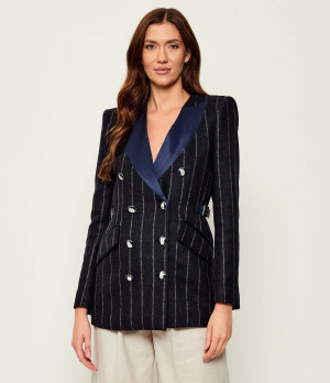 Elisabetta Franchi Wełniany żakiet | Slim Fit