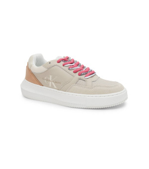 Calvin Klein Jeans Skórzane sneakersy CHUNKY CUPSOLE FLUO CONTRAST