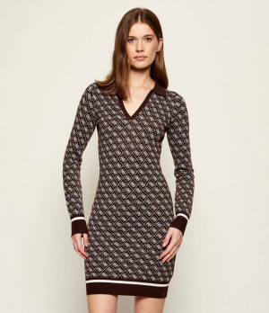 GUESS Sukienka AUBREY | z dodatkiem wełny