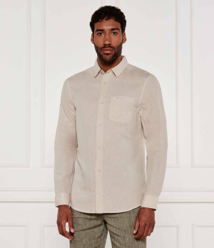 Calvin Klein Lniana koszula | Regular Fit