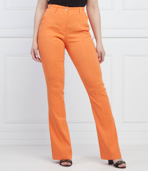 Pinko Lniane spodnie POLICORO | flare fit