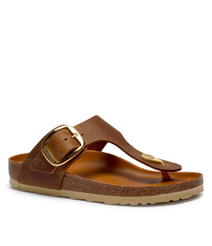 Birkenstock Skórzane japonki LEOI | narrow fit