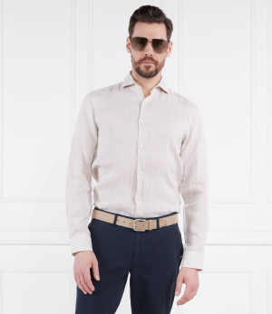 Oscar Jacobson Lniana koszula | Regular Fit