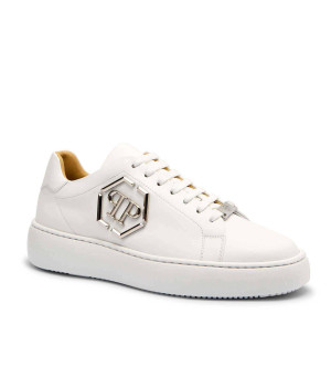 Philipp Plein Skórzane sneakersy Hexagon