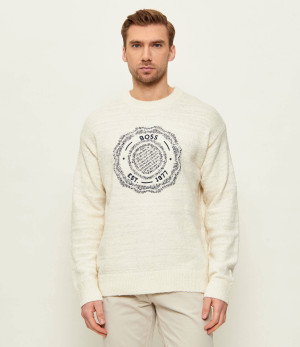 BOSS ORANGE Sweter Kerbert | Relaxed fit | z dodatkiem wełny
