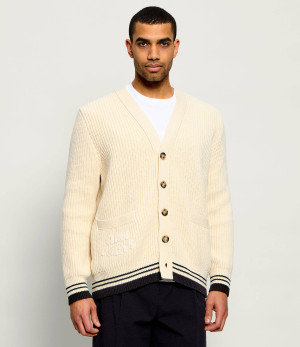 AMI Paris Wełniany kardigan | Relaxed fit