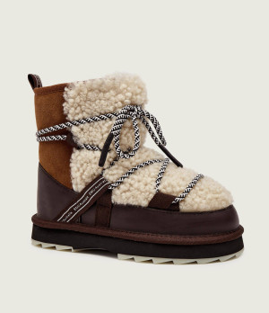 EMU Australia Śniegowce Blurred Teddy | shearling | skóra